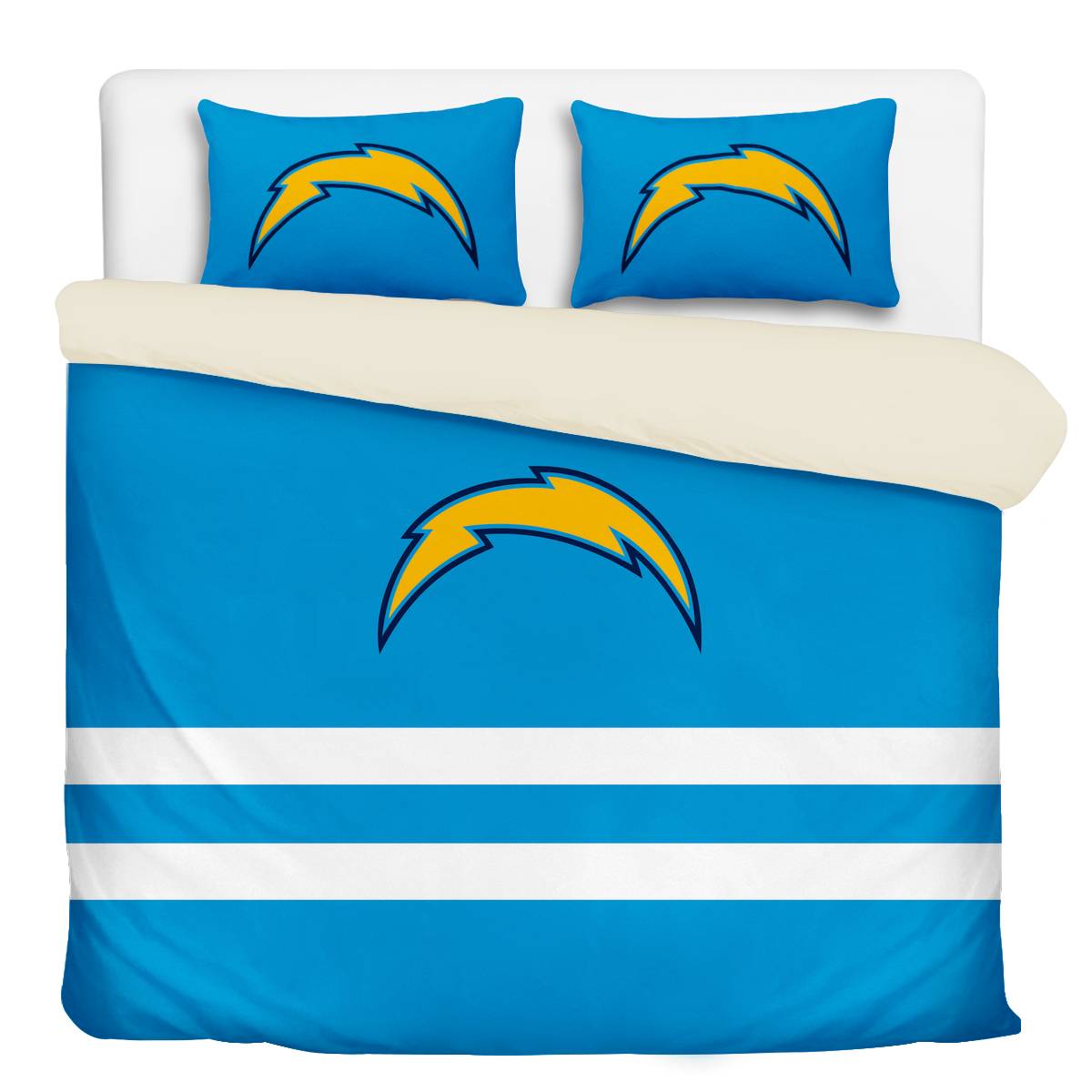 Los Angeles Chargers 3-Piece Full Bedding 002